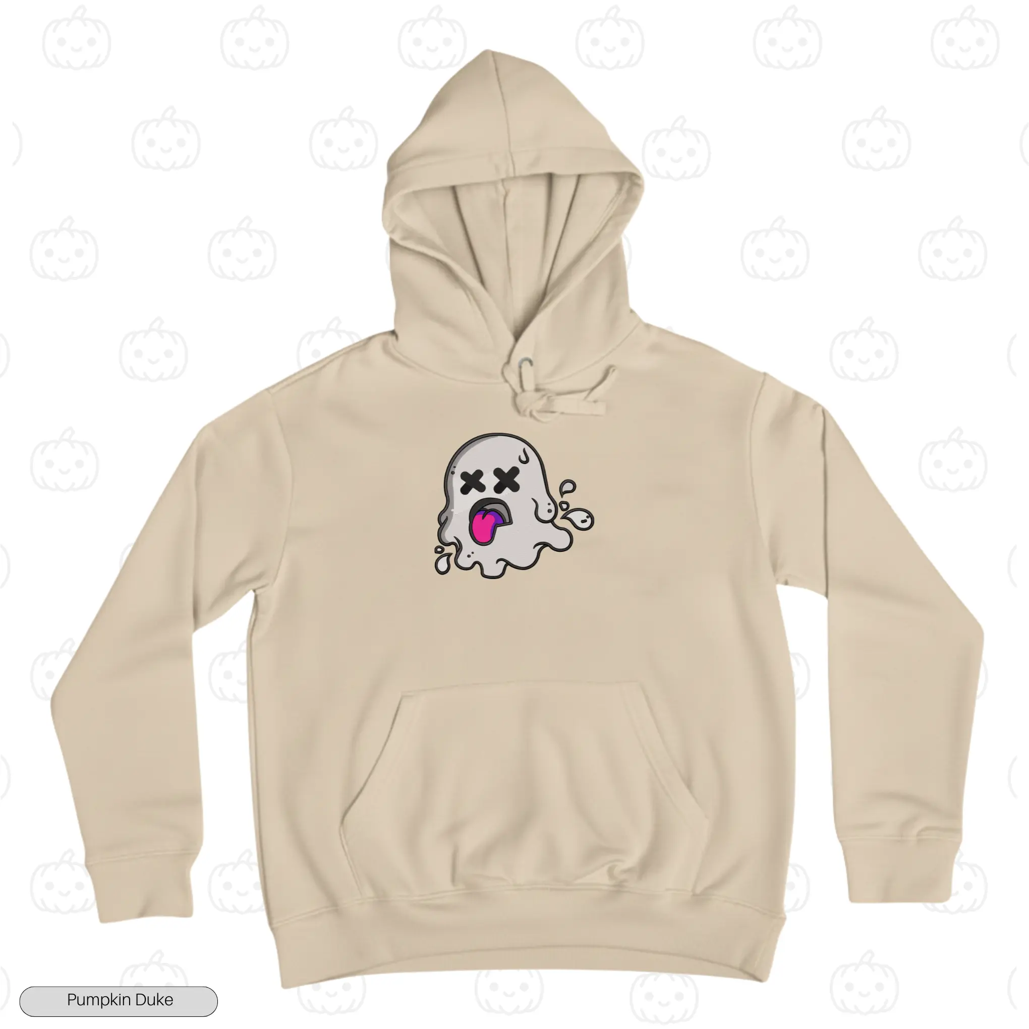 Dead Ghost Embroidery Hoodie