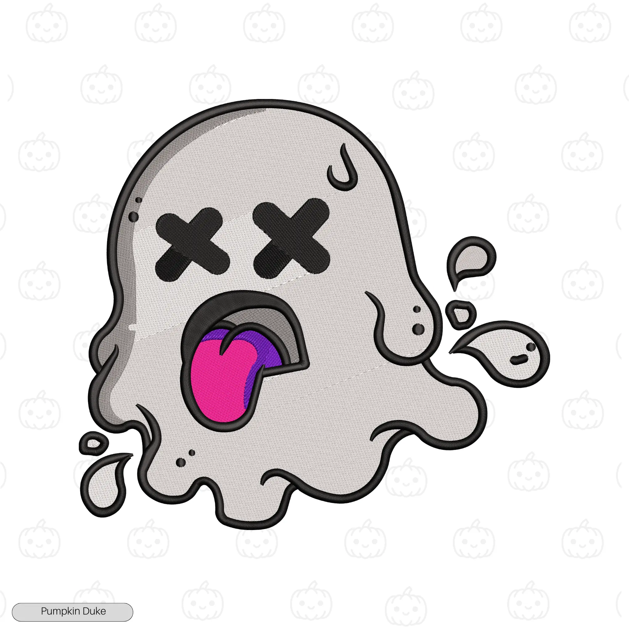 Dead Ghost Embroidery Hoodie