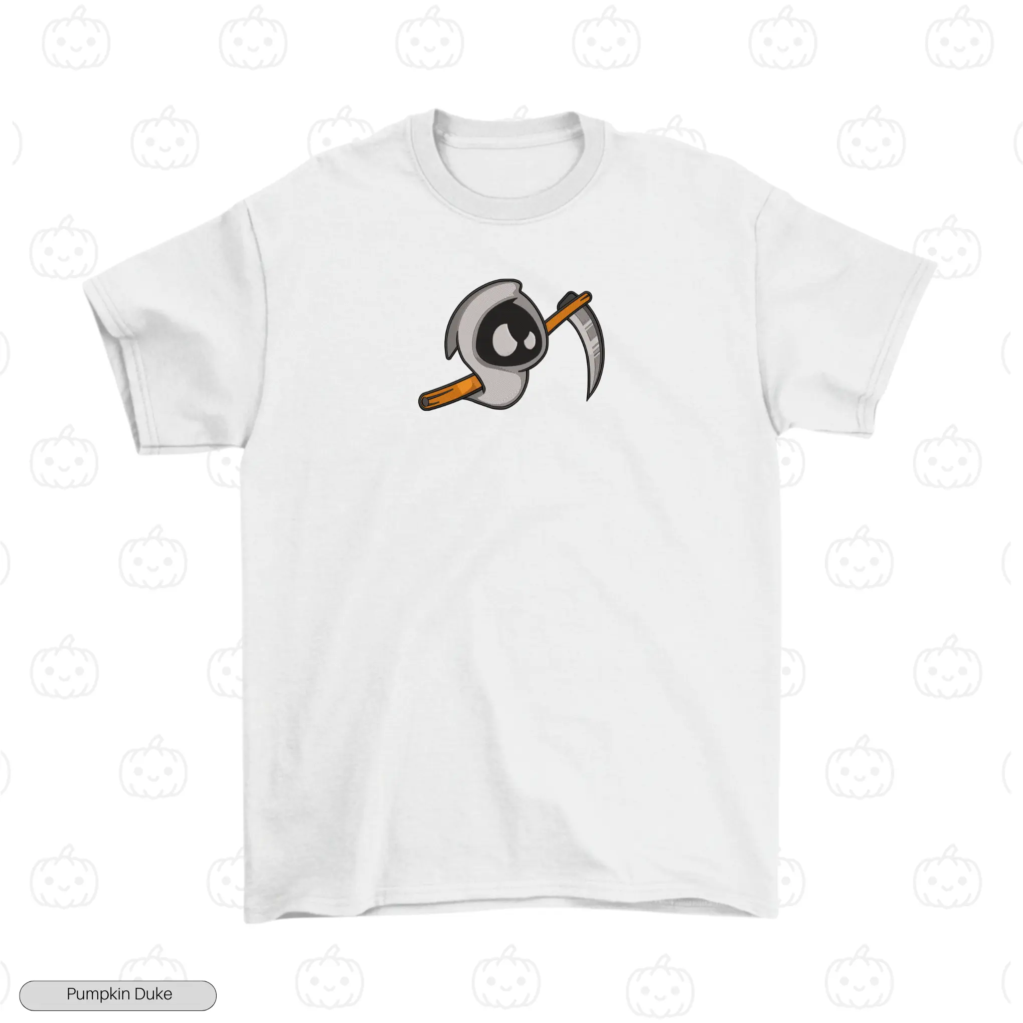 Cute Reaper Embroidery T-Shirt