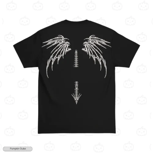 Human Skeleton Embroidery T-Shirt
