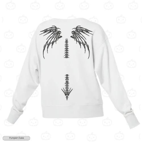 Human Skeleton Embroidery Sweatshirt
