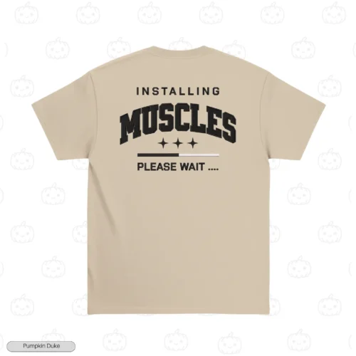 Loading Muscles Embroidery T-Shirt