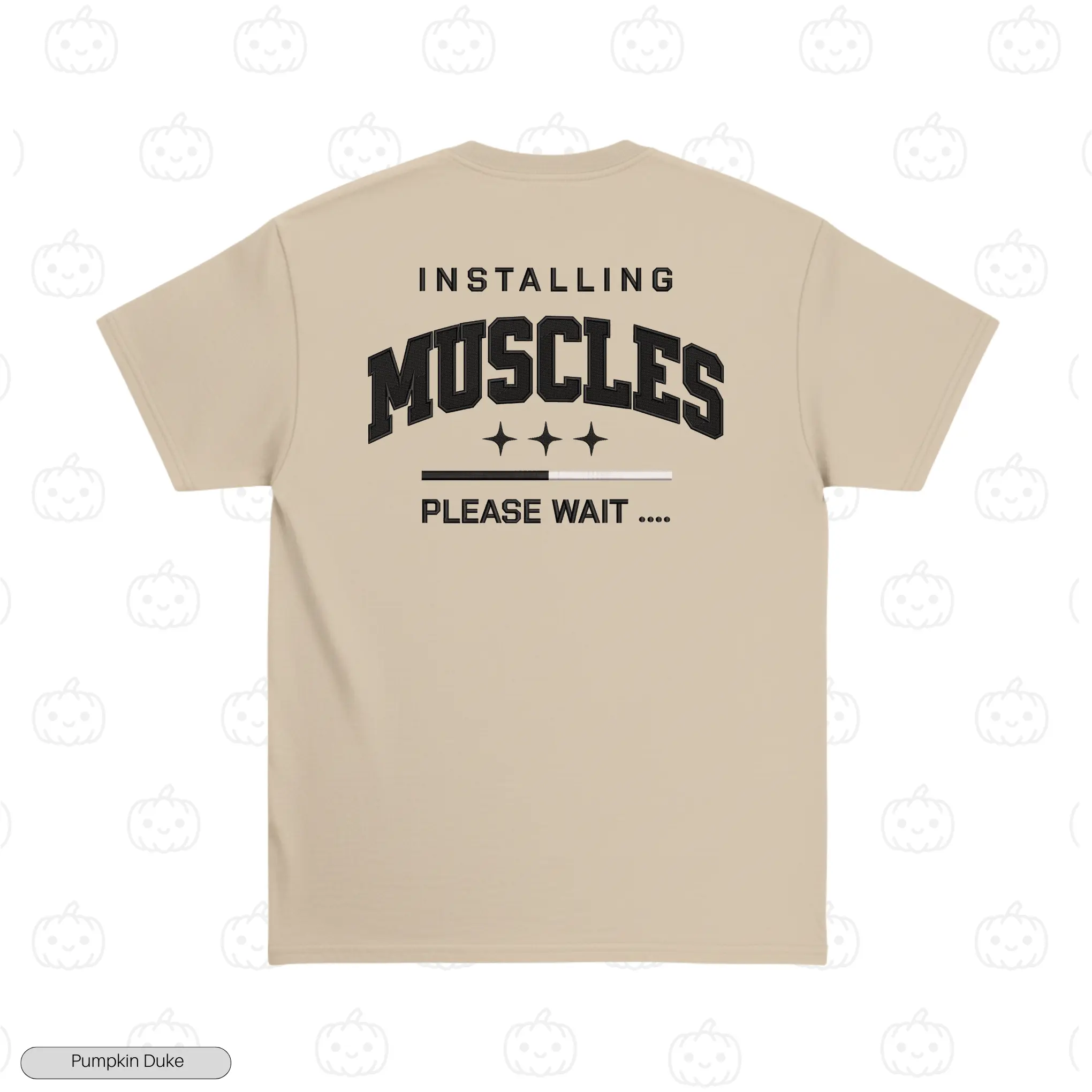 Loading Muscles Embroidery T-Shirt
