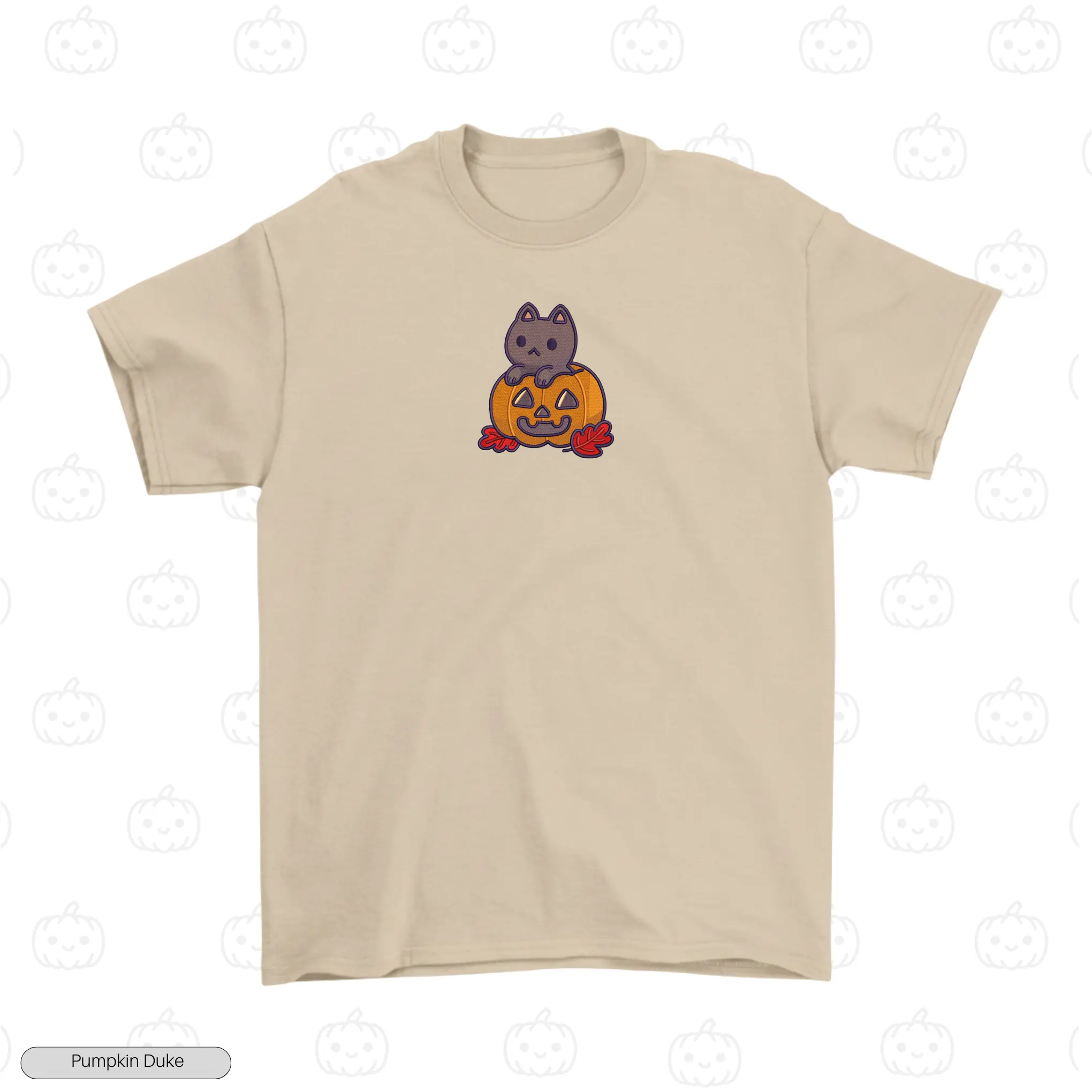 Meowtumn Embroidery T-Shirt