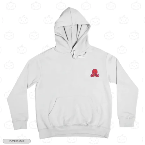 Mini Octopus Embroidery Hoodie