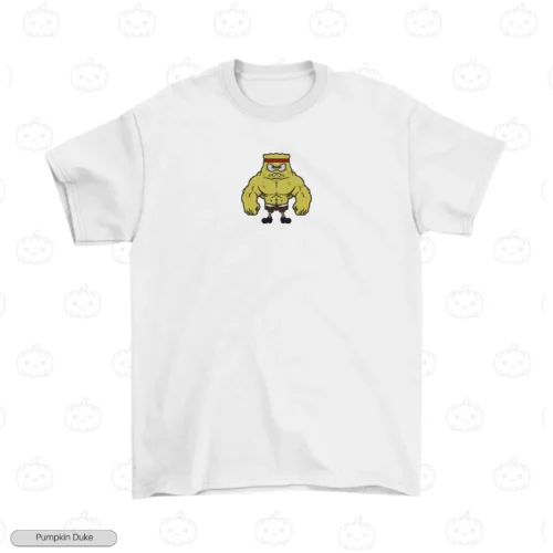 Muscular Spongebob V1 Embroidery T-Shirt