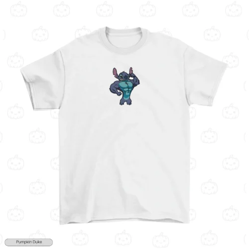 Muscular Stitch Embroidery T-Shirt