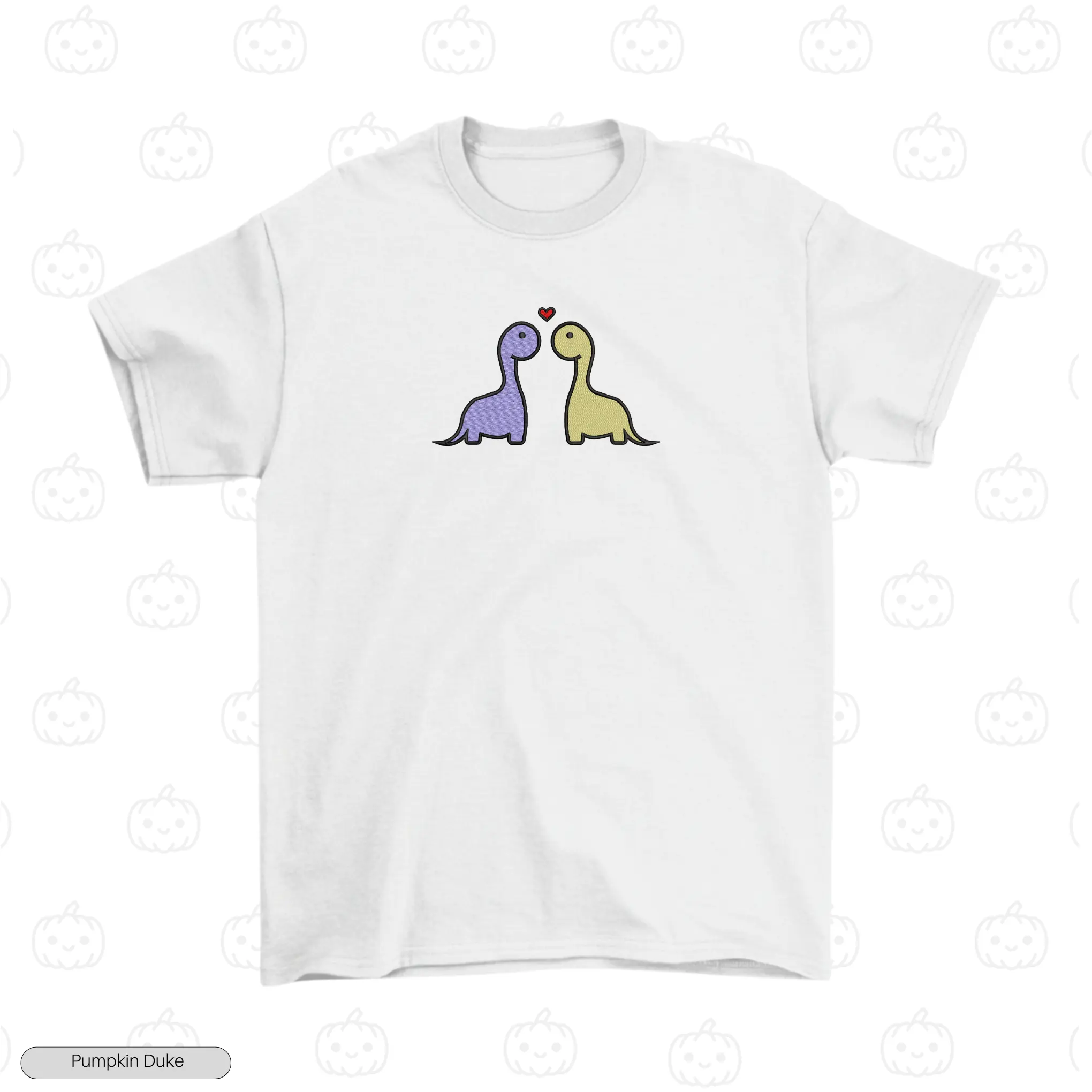 Prehistoric Love Embroidery T-Shirt