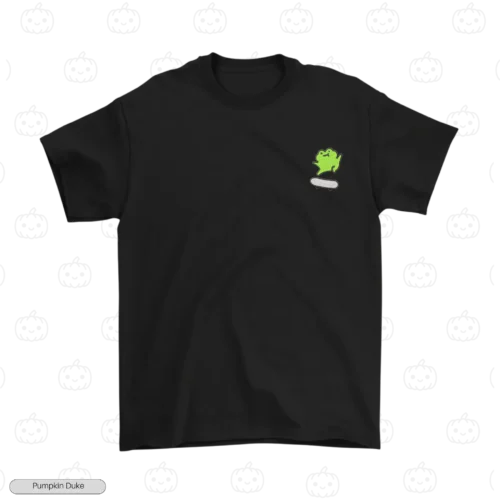 Skating Frog Embroidery T-Shirt