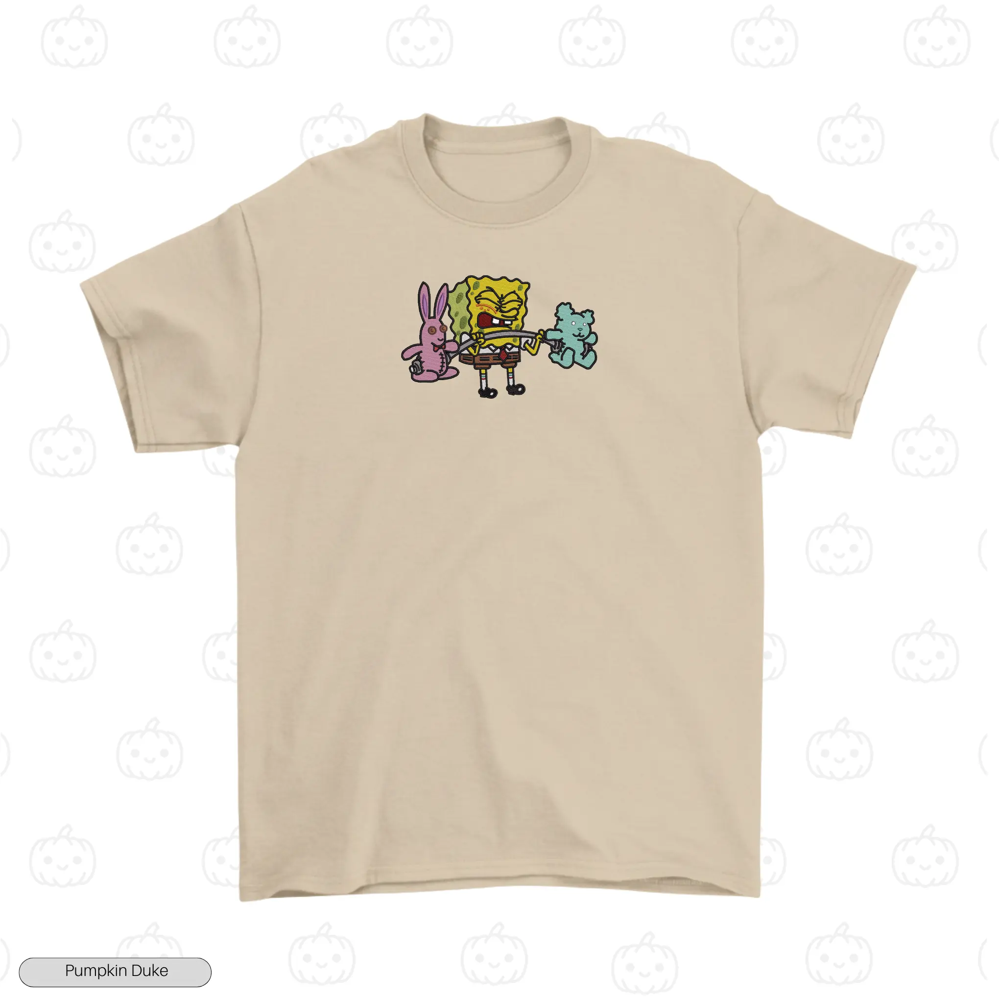 Spongebob Lifting Embroidery T-Shirt