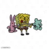 Spongebob Lifting Embroidery T-Shirt