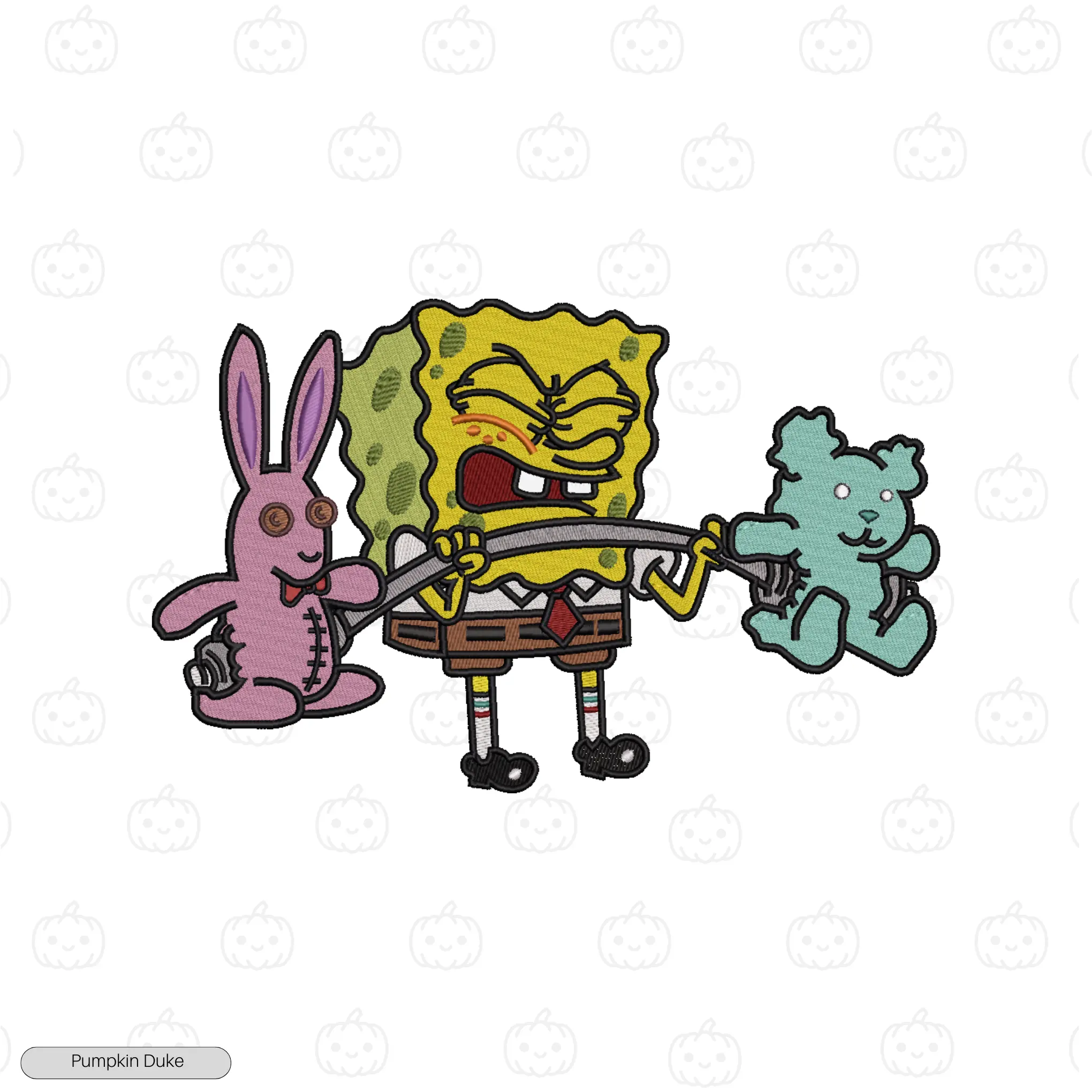 Spongebob Lifting Embroidery T-Shirt