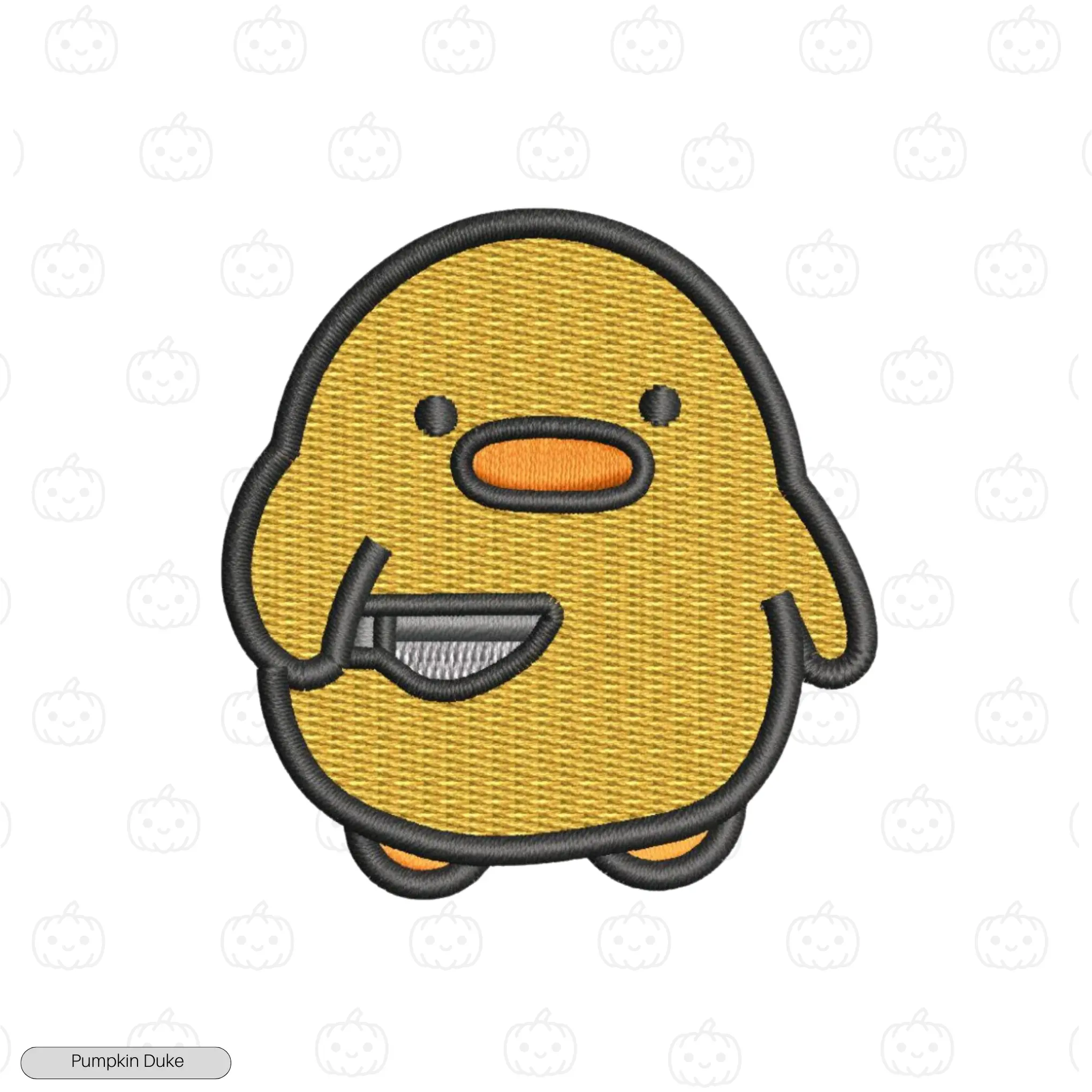 Stabbing Duck Embroidery Hoodie