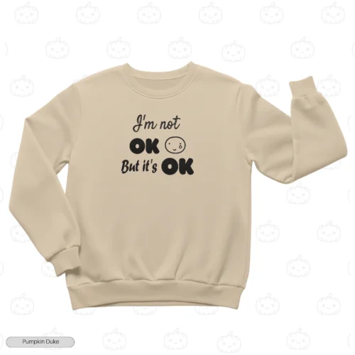 Tearful Smile Embroidery Sweatshirt