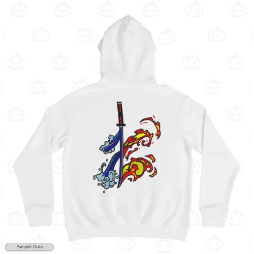 Blade of Two Breaths Embroidery Hoodie