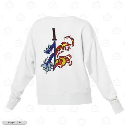 Blade of Two Breaths Embroidery Sweatshirt