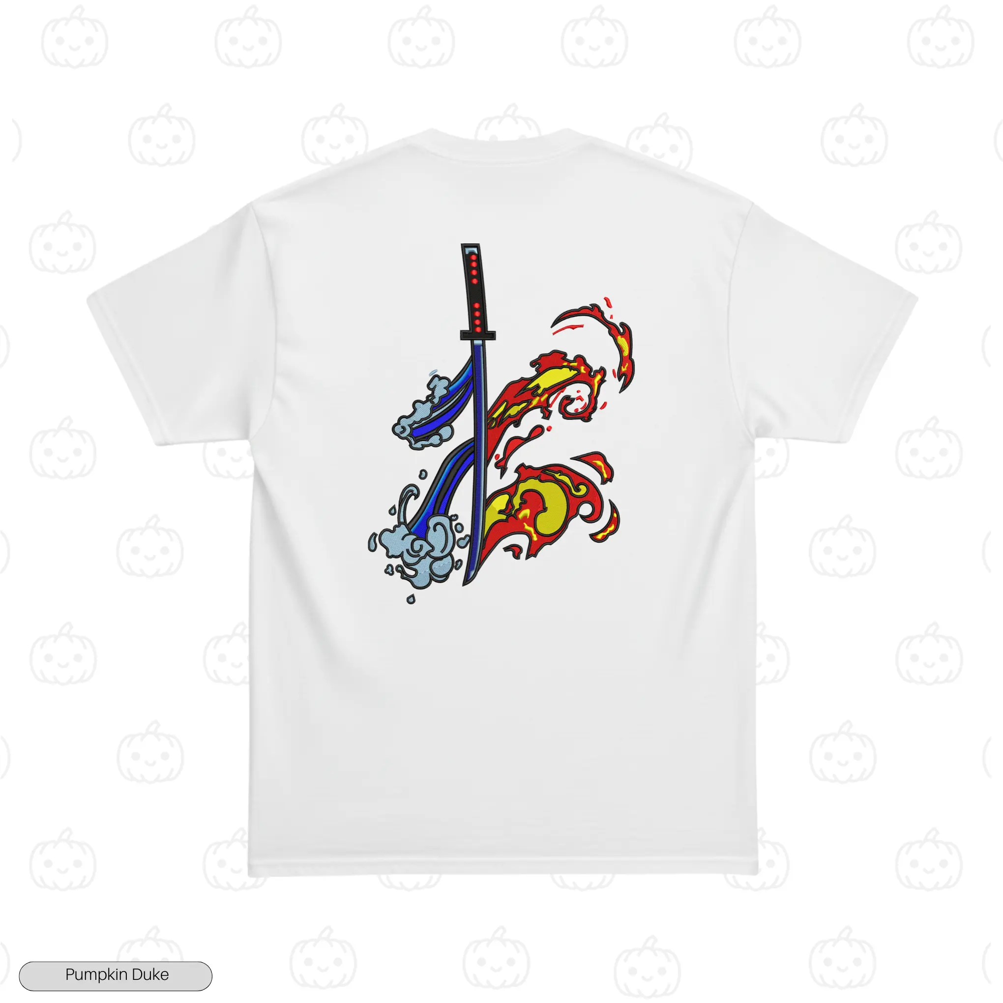 Blade of Two Breaths Embroidery T-Shirt