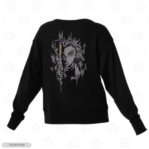 Kyojuro Rengoku Face Embroidery Sweatshirt