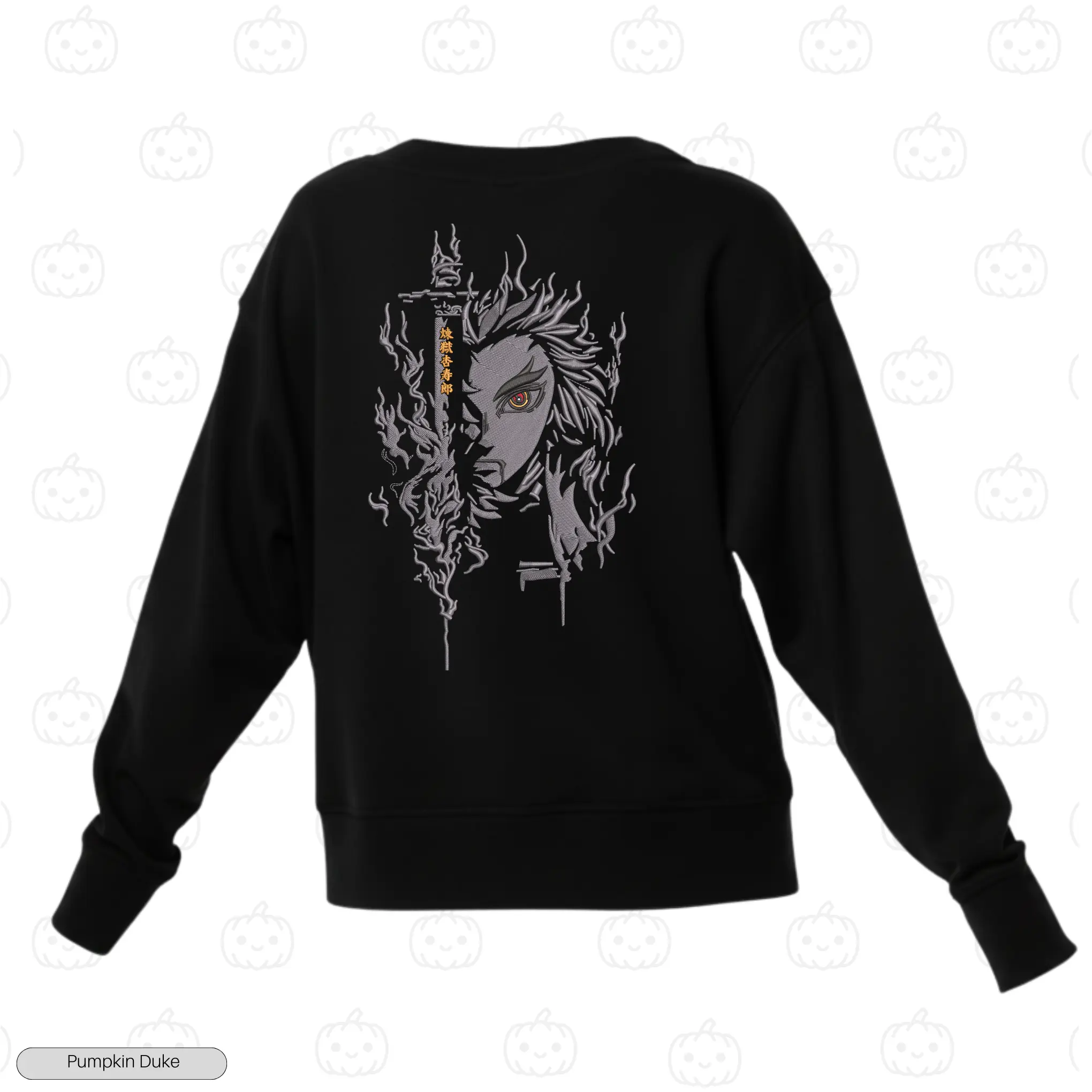 Kyojuro Rengoku Face Embroidery Sweatshirt