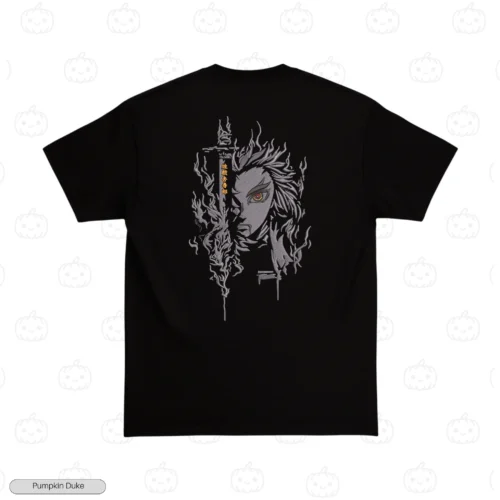 Kyojuro Rengoku Face Embroidery T-Shirt