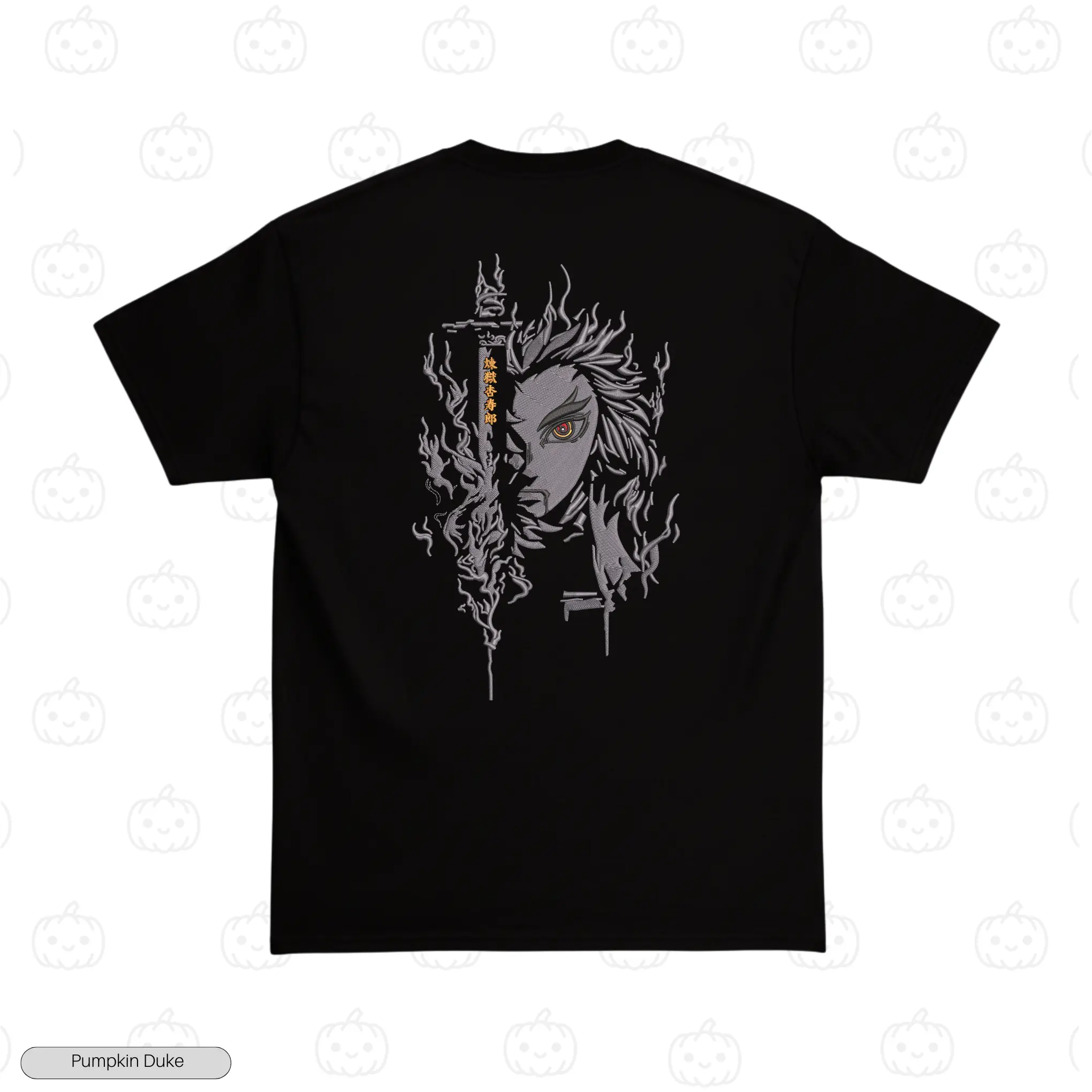 Kyojuro Rengoku Face Embroidery T-Shirt