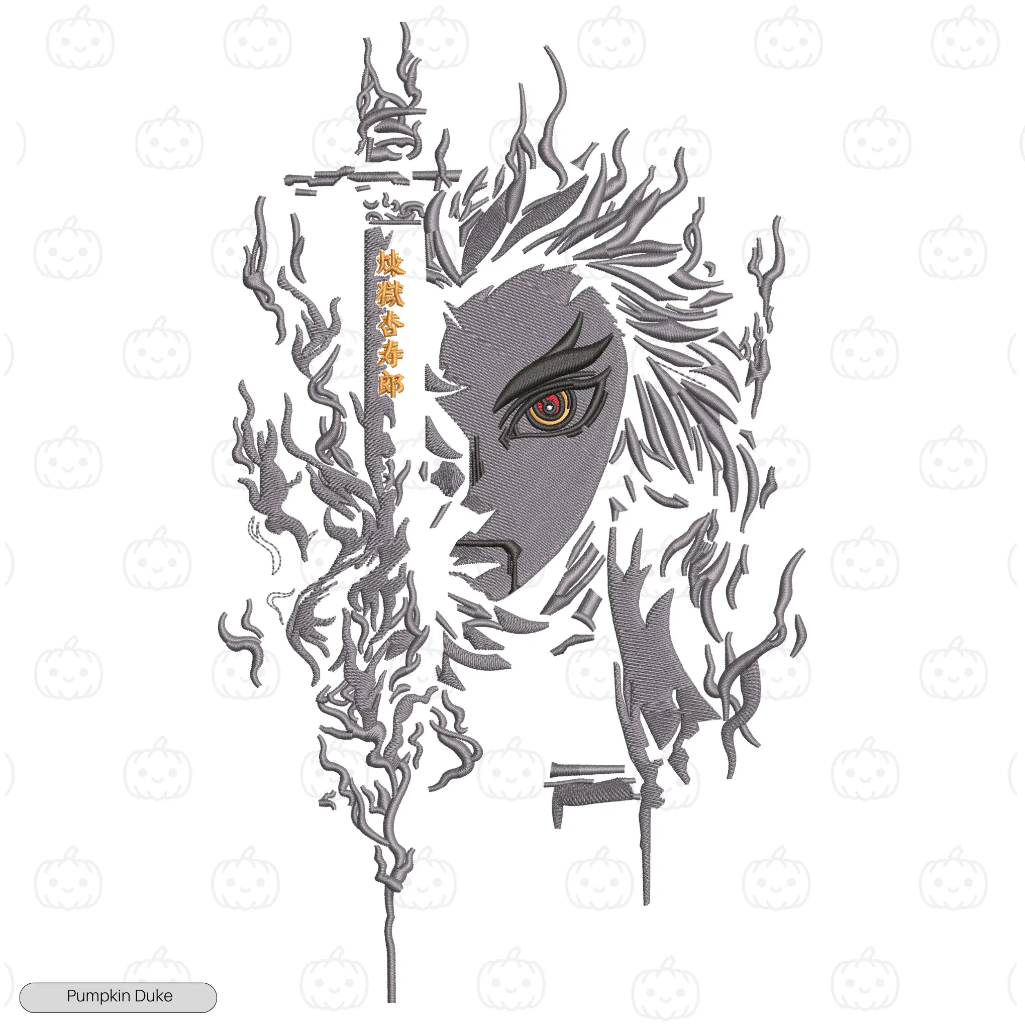 Kyojuro Rengoku Face Embroidery Sweatshirt