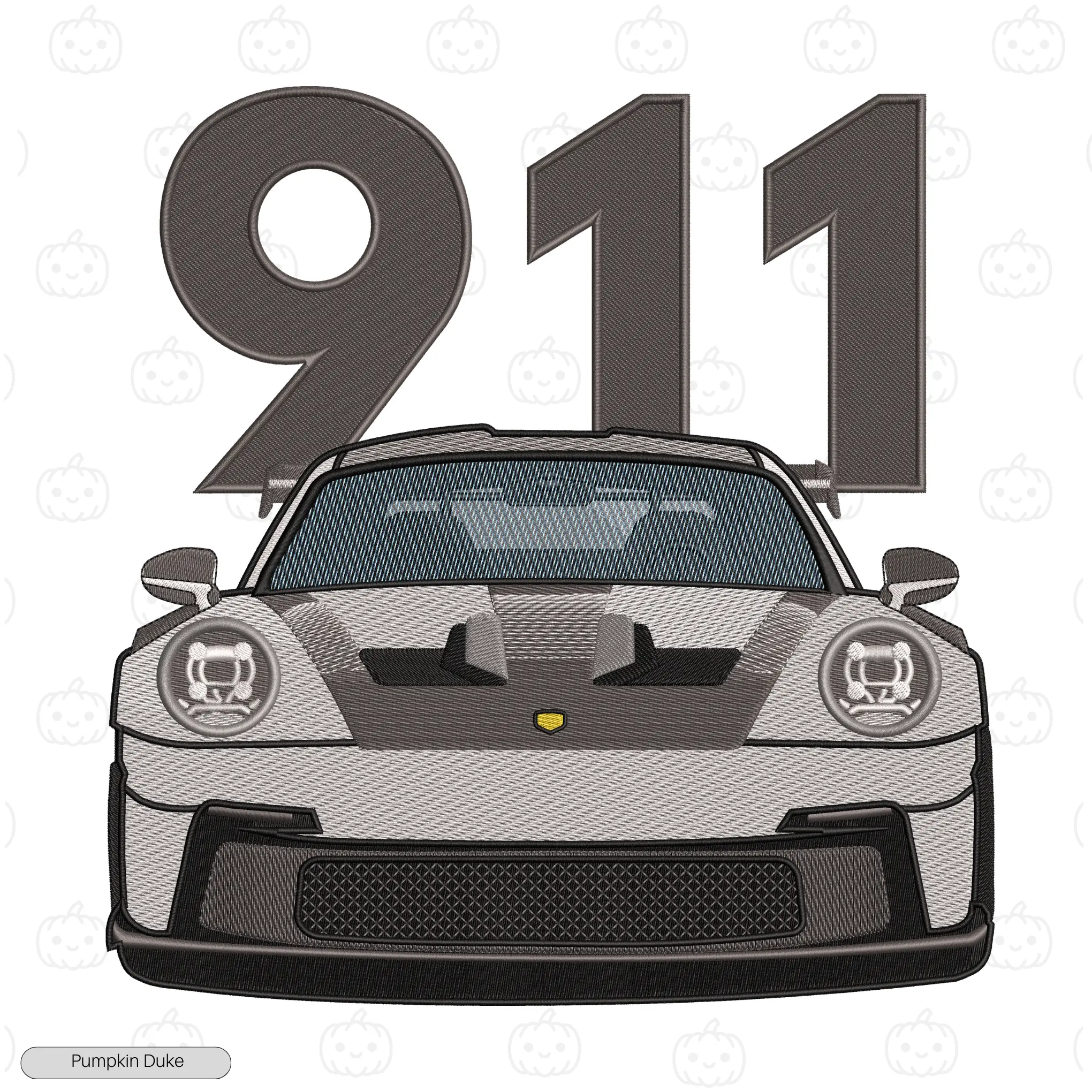 Porsche 911 Embroidery T-Shirt