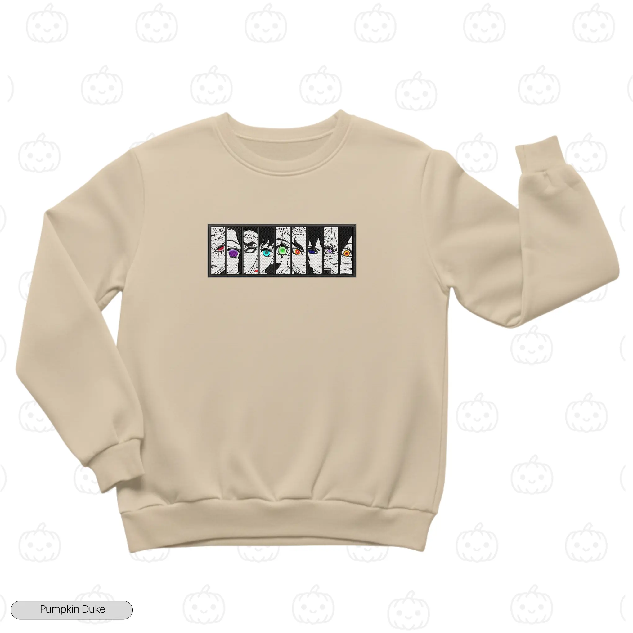 All Hashira Face Embroidery Sweatshirt