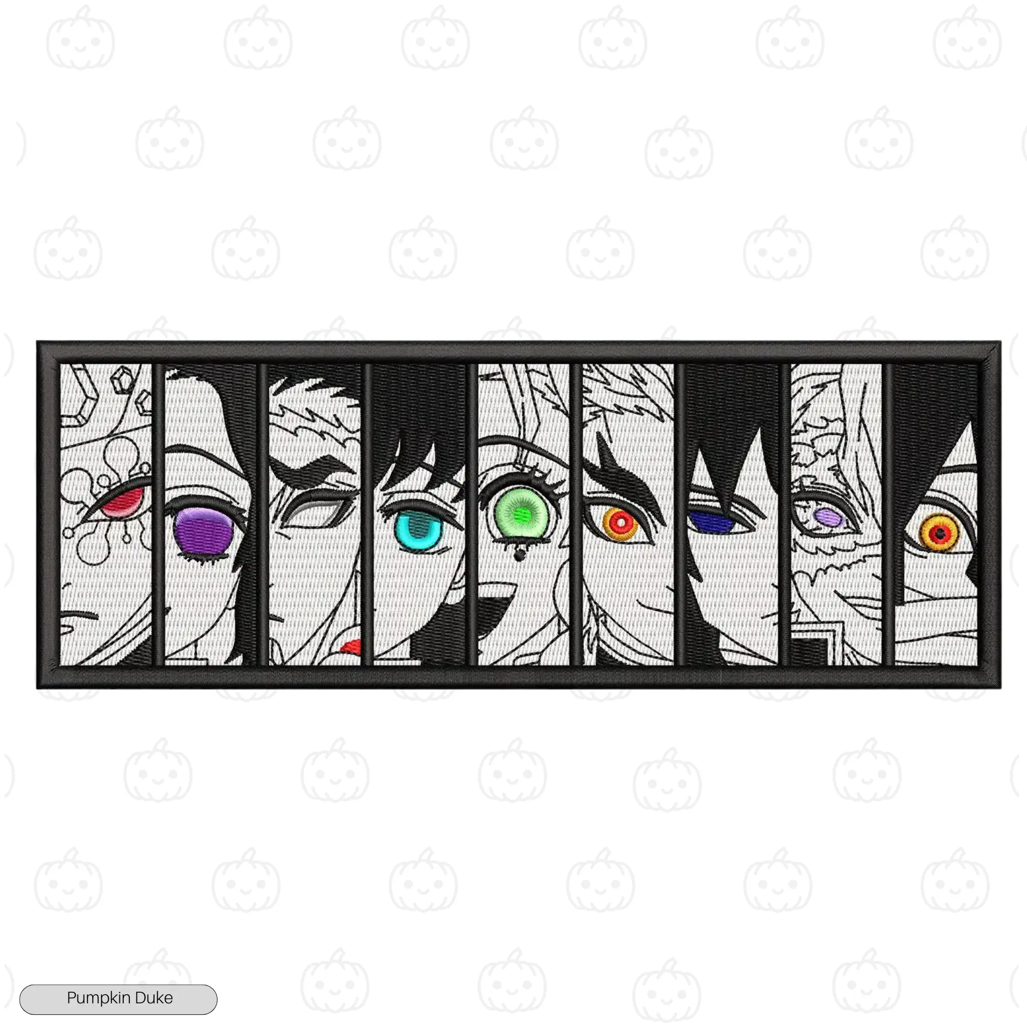 All Hashira Face Embroidery T-Shirt