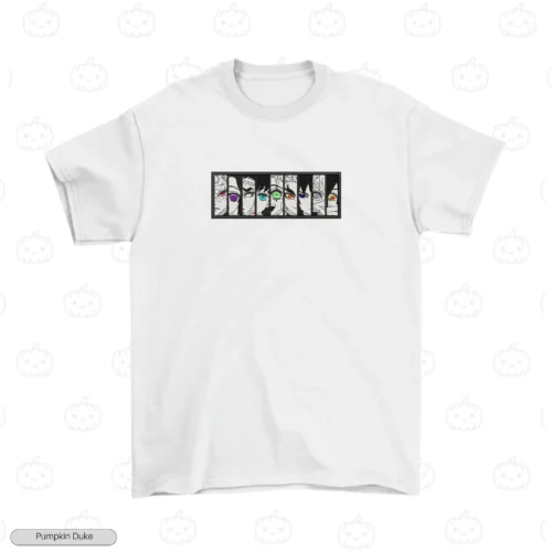 All Hashira Face White Front Embroidery T-Shirt All Hashira Face Embroidery T-Shirt