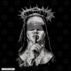 Blind Folded Nun Embroidery T-Shirt