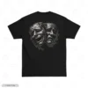 Comedy Tragedy Masks Embroidery T-Shirt