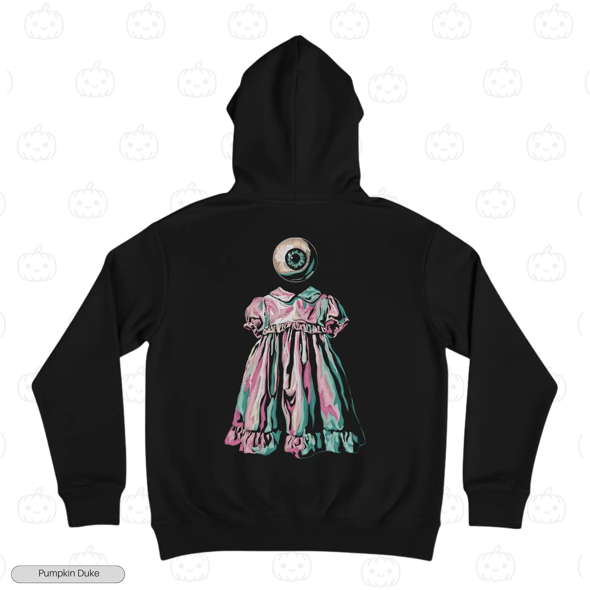 Creepy Doll Embroidery Hoodie