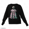 Creepy Doll Embroidery Sweatshirt