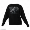 Dark Winged Pegasus Embroidery Sweatshirt