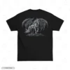 Dark Winged Pegasus Embroidery T-Shirt