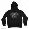 Dark Winged Pegasus Embroidery Hoodie