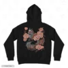 Fox Floral Embroidery Hoodie