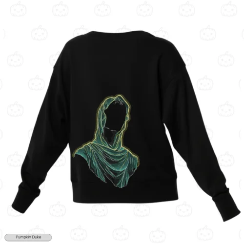 Hooded Faceless Embroidery Sweatshirt