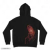 Hooded Spiral Face Embroidery Hoodie
