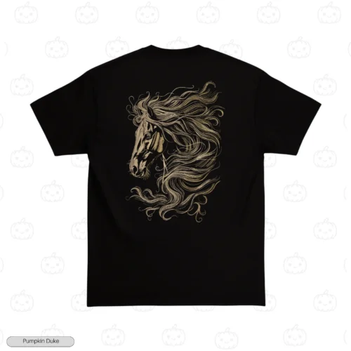 Horse Artistic Embroidery T-Shirt