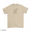 It's Just An Arm Beige Front Embroidery T-Shirt Shanks War Is Over Embroidery T-Shirt