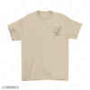 It's Just An Arm Beige Logo Embroidery T-Shirt Shanks War Is Over Embroidery T-Shirt