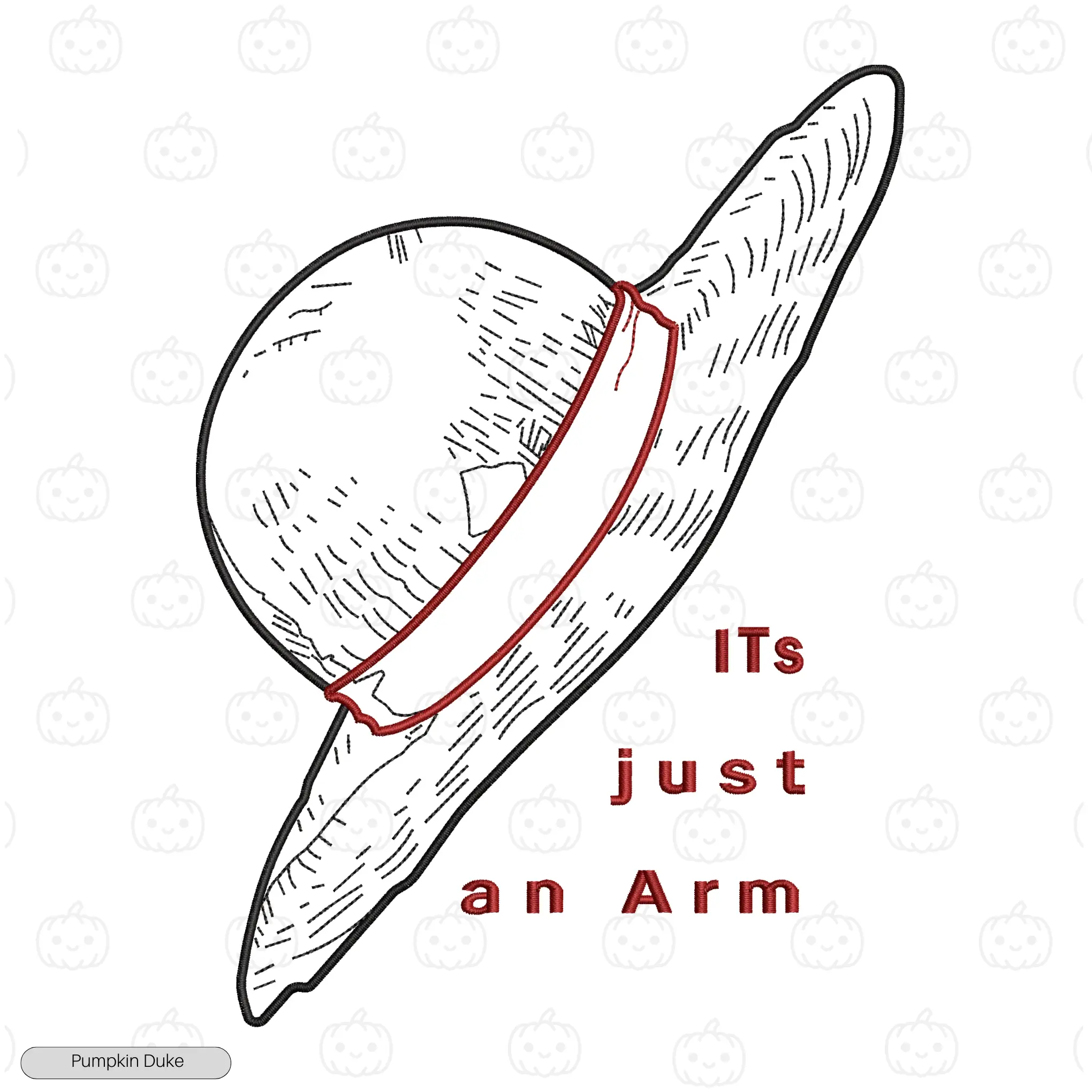 It's Just An Arm Embroidery T-Shirt