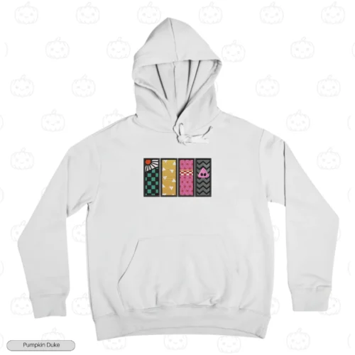 Kamaboko Squad Emblems White Front Embroidery Hoodie Kamaboko Squad Emblems Embroidery Hoodie