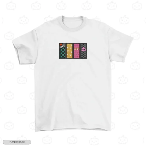 Kamaboko Squad Emblems White Front Embroidery T-Shirt Kamaboko Squad Emblems Embroidery T-Shirt