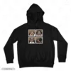 Kuma Grid Black Front Embroidery Hoodie One Piece Kuma Grid Embroidery Hoodie