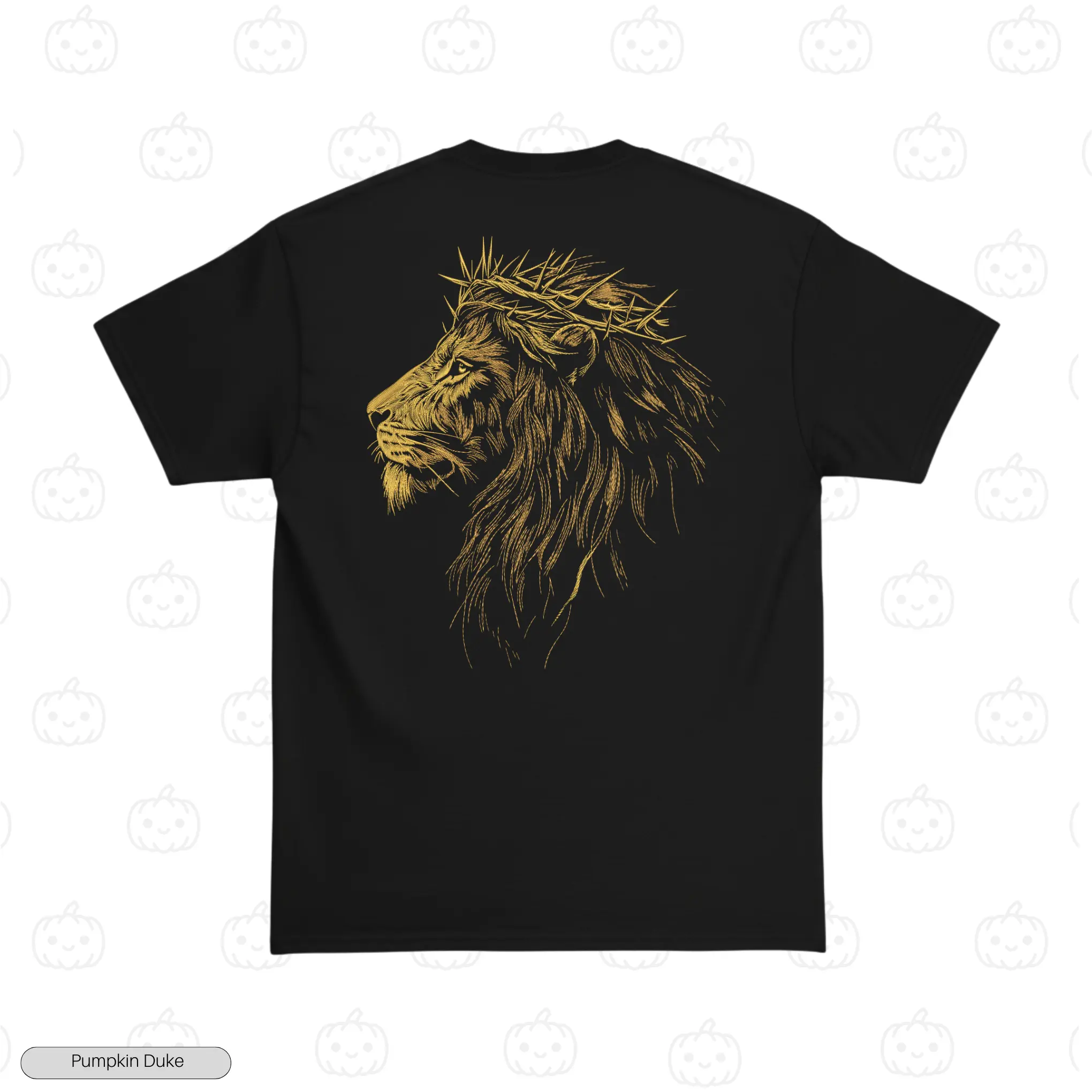 Lion Crown Embroidery T-Shirt