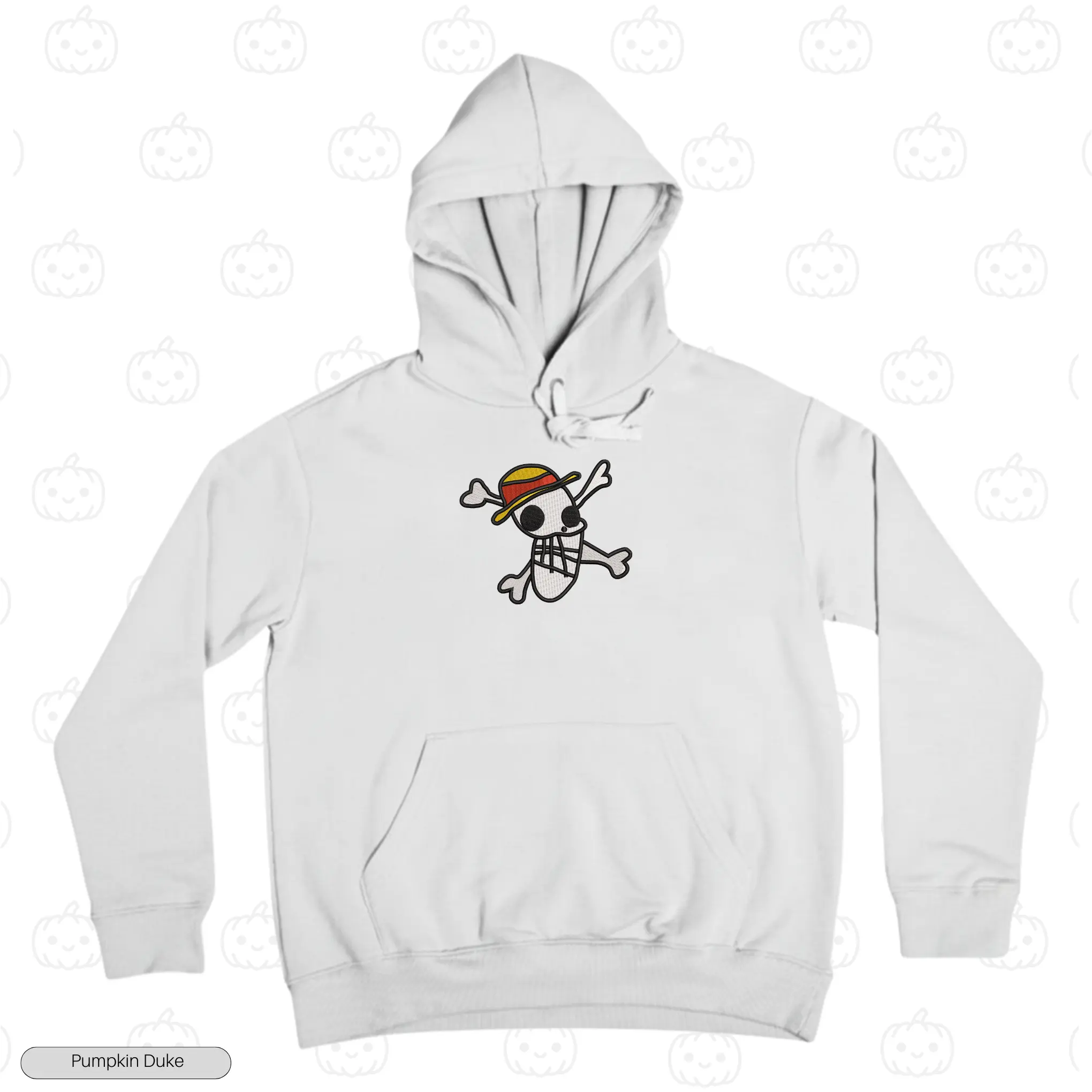 Luffy Funny Logo Embroidery Hoodie