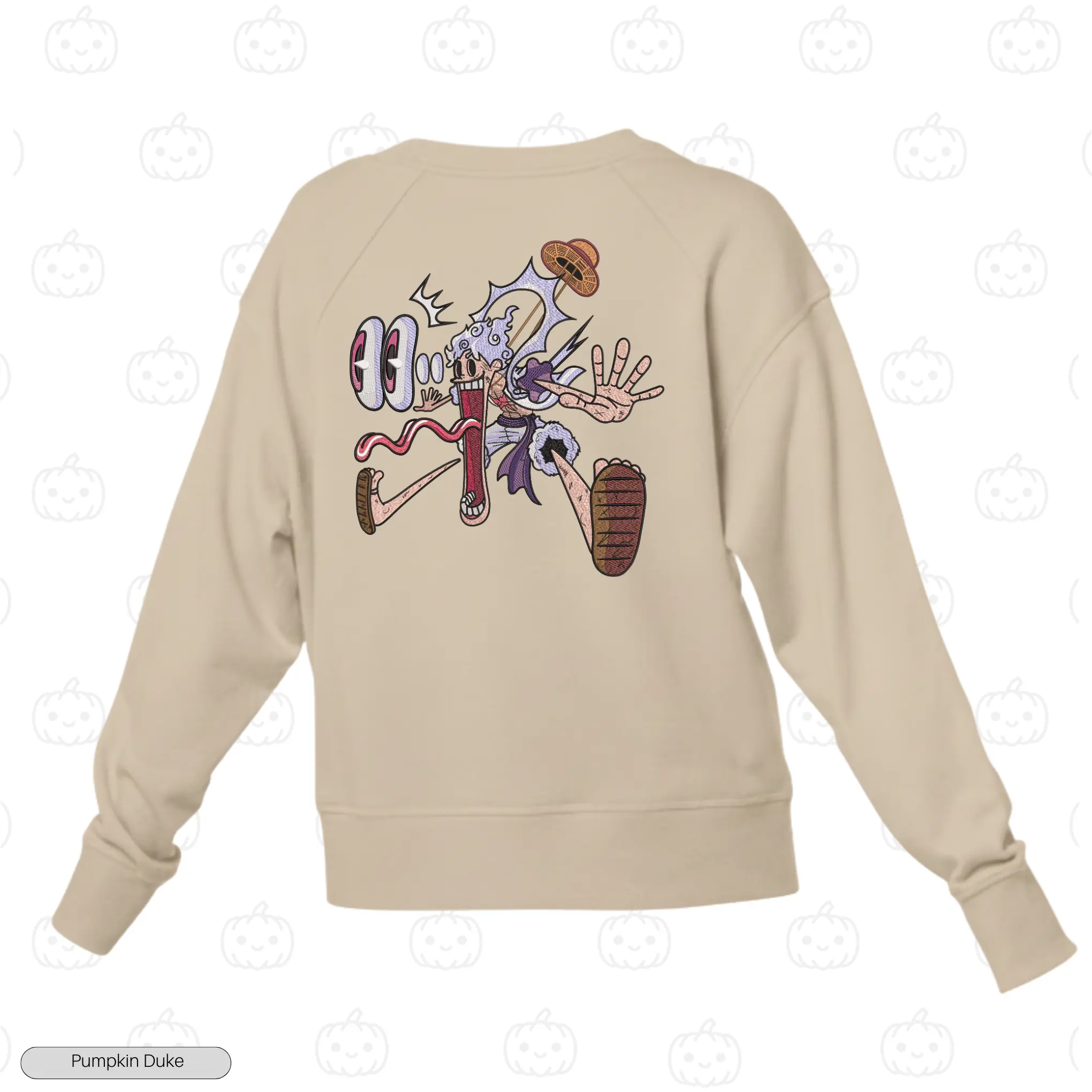 Luffy Gear 5 Goofy Embroidery Sweatshirt